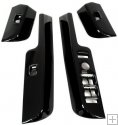 Window Switch Surrounds - BLACK CARBON RHD (4pcs) with MIRROR PA