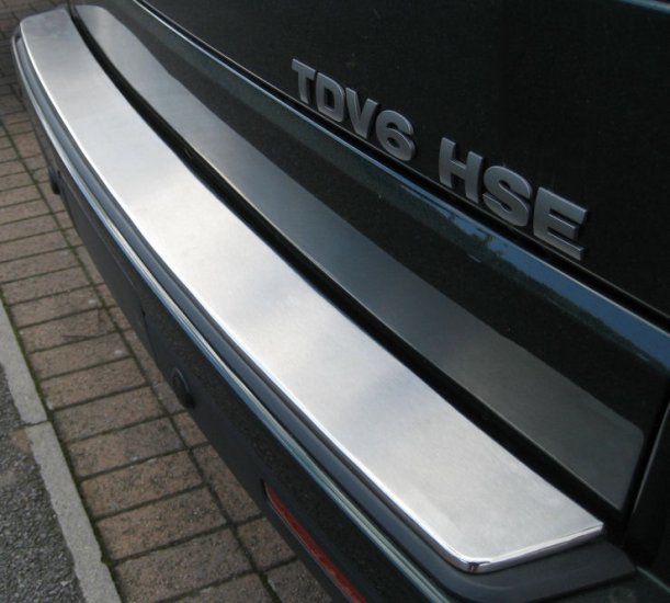 Rear Bumper Cover Brushed Chrome - Click Image to Close