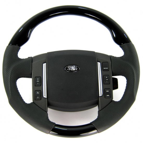 Landrover Freelander 2 black Piano Steering Wheel - sport grip - Click Image to Close