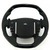 Steering Wheel BLACK PIANO (Square Design) Napa Leather