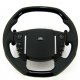 Steering Wheel BLACK PIANO (Square Design) Napa Leather