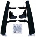 Range Rover L322 Side Steps with Rubber Top & Intergrated Mudfla