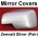 FULL Mirror Covers - Zermatt Silver