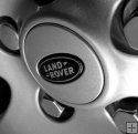 Genuine Land Rover Black & Silver Wheel Centers (4 pcs)