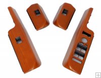 Window Switch Surrounds - Cherry LHD (4pcs)