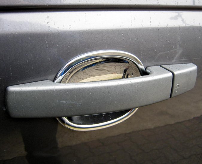 Range Rover Sport Door Handle Scuff Plates - Chrome ABS - Click Image to Close