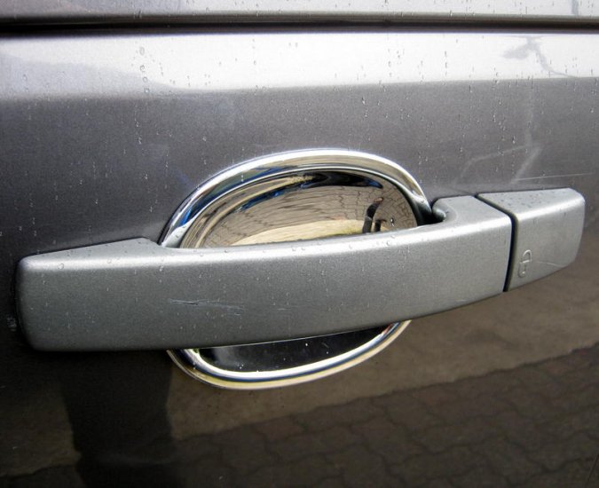 Range Rover Sport Door Handle Scuff Plates - Chrome ABS - Click Image to Close