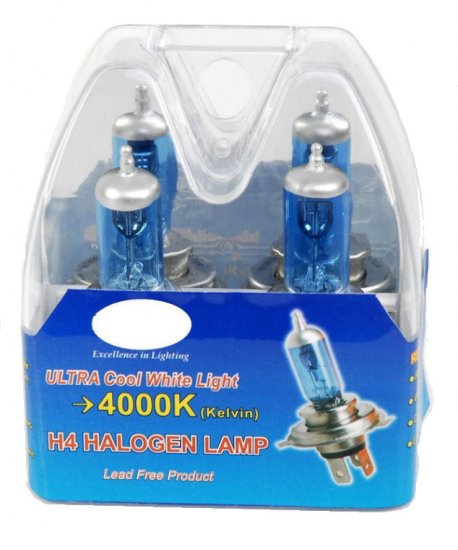 Headlight bulbs - 100W/90W Ultra-white - Click Image to Close