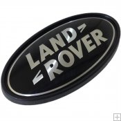 Genuine Black And Silver Oval Badge