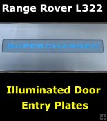 Range Rover Vogue L322 Illuminated Sill Plate Kit SUPERCHARGED