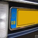 Chrome Rear Number Plate Surround