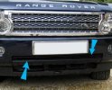 Range Rover L322 Lower Mesh Grille - Black Powder Coated