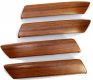 Interior Door Pull Kit - Straight Grain Walnut