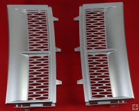 Silver Supercharged Style Side Vent Assemblies ( not genuine )
