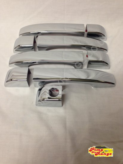 Door Handle Covers - Chromed Plastic - Click Image to Close