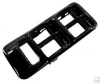 Window Switch Bezel - 4 Way Master Switch - Black Piano