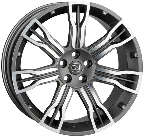 22" Hawke Saker 2 Gunmetal With Polished Face - Click Image to Close