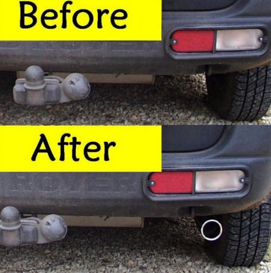 Chrome Exhaust Tip - DIESEL - Click Image to Close