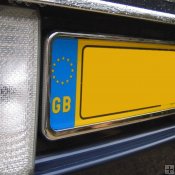 Chrome Rear Number Plate Surround