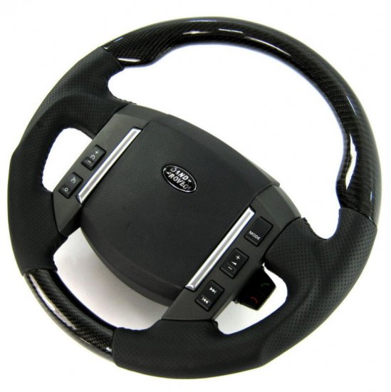 Landrover Freelander 2 black Carbon Steering Wheel - sport grip - Click Image to Close