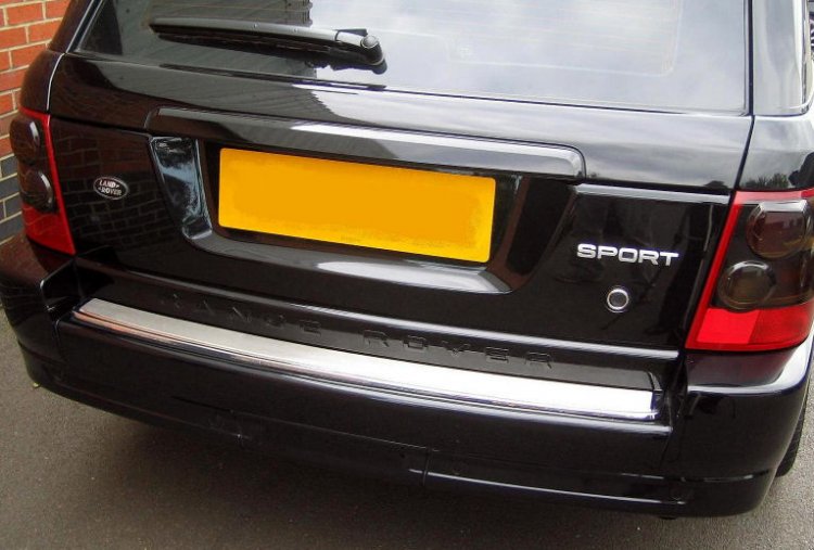 Chrome Rear Bumper Step Cover - Click Image to Close