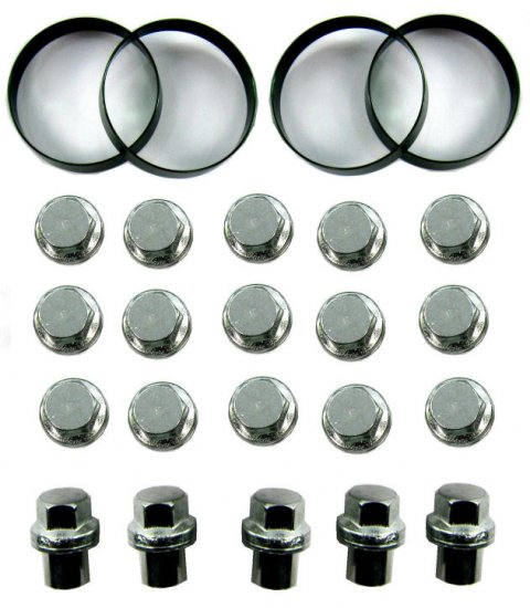 Wheel adaptor kit to allow fitting of early L322 wheel on Range - Click Image to Close