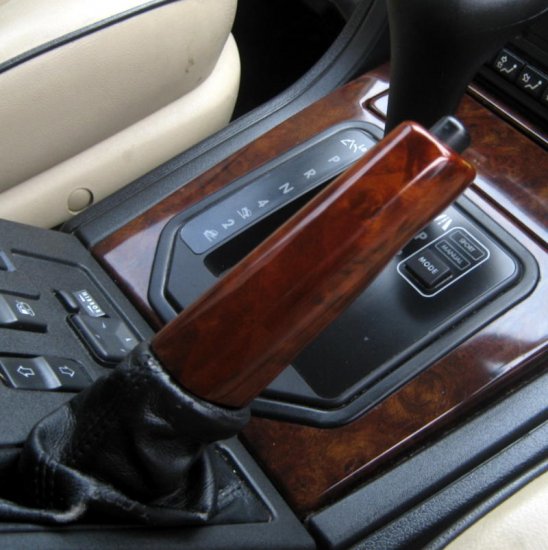 Range Rover P38 Hand Brake Grip - Burr Walnut gloss - Click Image to Close