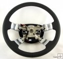 Range Rover L322 Steering Wheel SOFT BLACK LEATHER+CHROME SPOKES