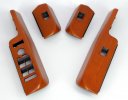 Range rover L322 Window Switch Surrounds - Cherry LHD (4pcs)