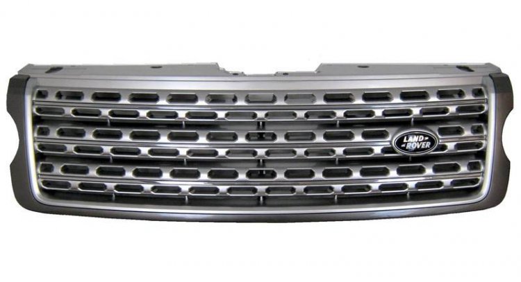 Range Rover L405 Genuine Front Grille - Grey / silver / Chrome - Click Image to Close