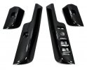 Window Switch Surrounds - BLACK CARBON RHD (4pcs) with MIRROR PA