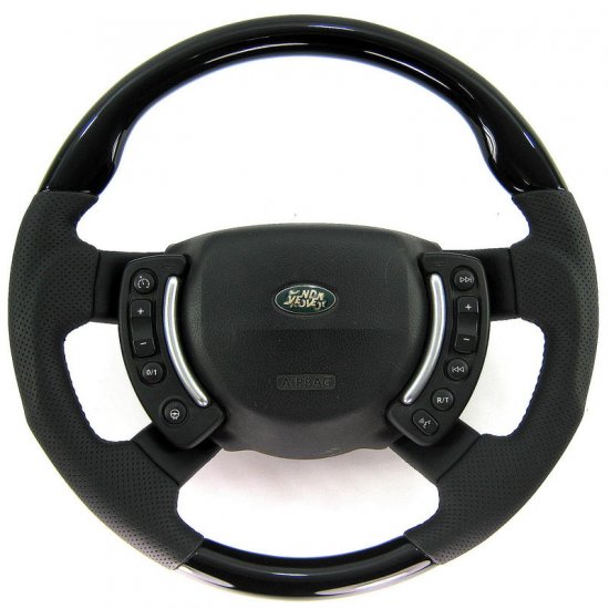 Range Rover L322 NON Heated Steering Wheel - Black Piano - Sport - Click Image to Close