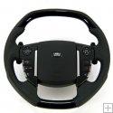 Steering Wheel BLACK PIANO (Square Design) Napa Leather