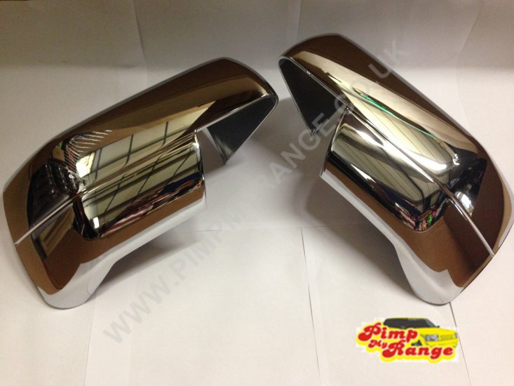 Chrome Mirror Covers - Full Covers - Click Image to Close