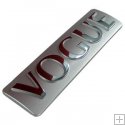 Range Rover One Piece VOGUE badge - Silver & Chrome