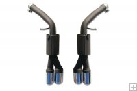 Stainless Steel Rear Silencer System with 4 chromed endpipes