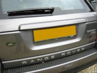 Range Rover Sport Chrome Rear Number Plate Surround ( stainless