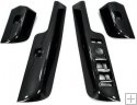 Window Switch Surrounds - BLACK CARBON RHD (4pcs) with MIRROR PA