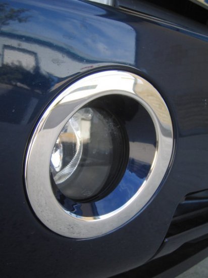 Chrome Fog Lamp Surrounds ( stainless cover ) - Click Image to Close