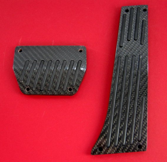 Range Rover L322 Black Carbon Fibre pedal kit (Brake & Acc) - Click Image to Close