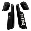 Window Switch Surrounds - BLACK PIANO RHD (4pcs) No Mirror Park