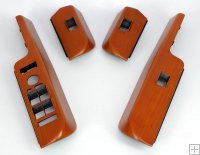 Range rover L322 Window Switch Surrounds - Cherry LHD (4pcs)