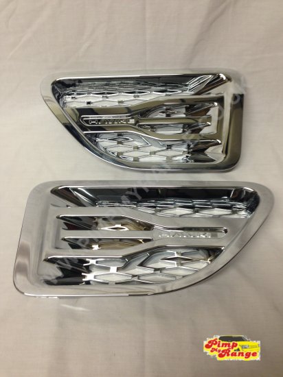 Range Rover Sport Chrome "Hawke" side vent assemblies - Click Image to Close