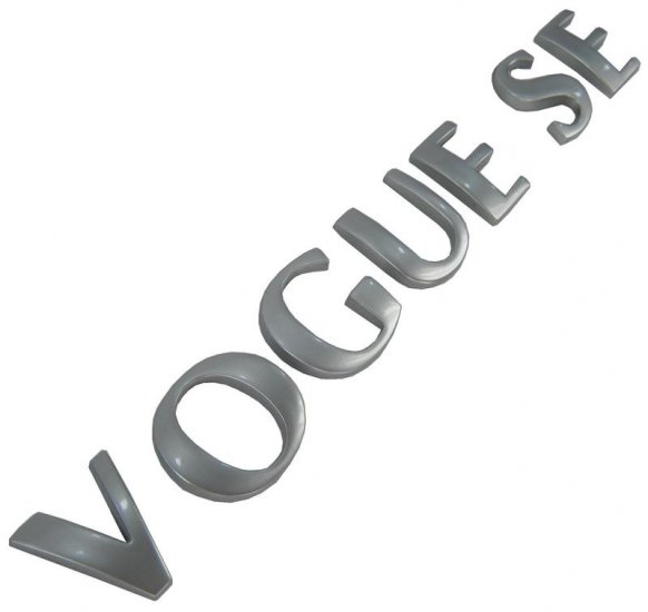 Range Rover L322 "VOGUE SE" lettering - Silver ( aftermarket ) - Click Image to Close