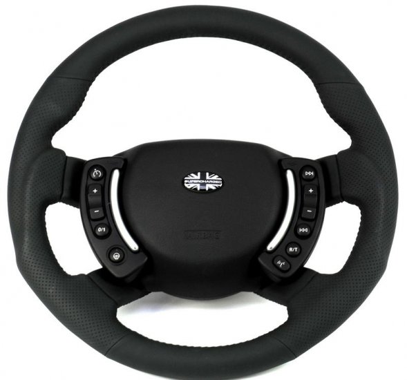 Range rover L322 HEATED Steering Wheel Perforated & Napa Leather - Click Image to Close