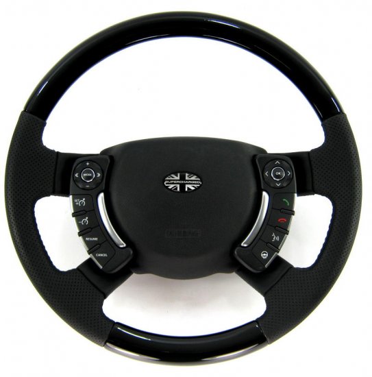 Range Rover 2010 Non-Heated Steering Wheel BLACK PIANO - std Gri - Click Image to Close