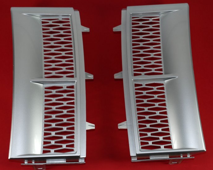 Silver Supercharged style side vents Range Rover L322 - Click Image to Close