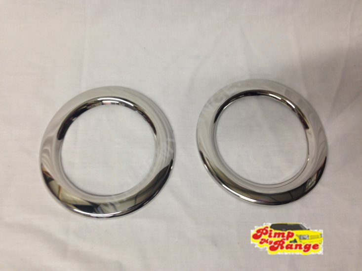 Range Rover Sport Chrome Fog Lamp Surrounds ( stainless covers ) - Click Image to Close