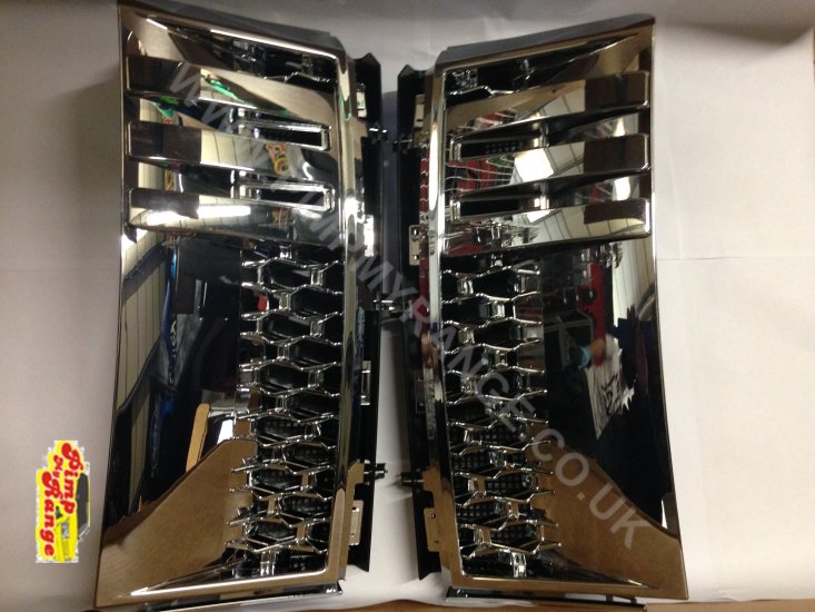 2012 Full Chrome Autobiography Style Side Vents L322 - Click Image to Close
