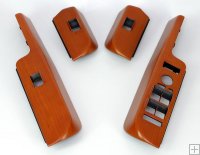 Range Rover L322 Window Switch Surrounds - Cherry RHD (4pcs) (Wi